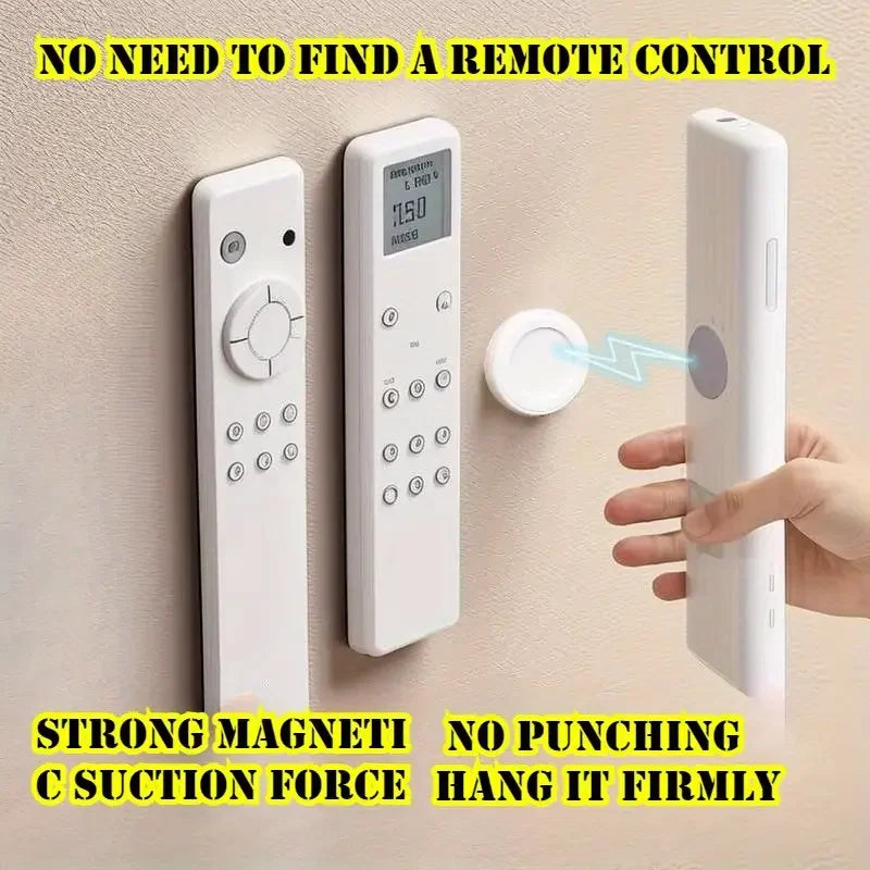 Magnetic No-Drill Remote Holder Wall Mount Organizer