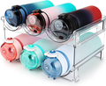 Stackable Water Bottle Organizer for Kitchen Cabinets & Refrigerators